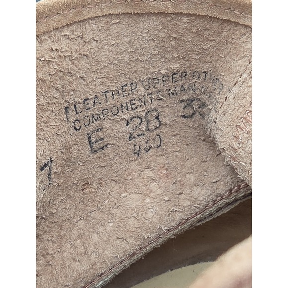 Vintage Wolverine 3350 Moc Toe Boots Mens Size 7 E Wide Roughout Suede USA Made